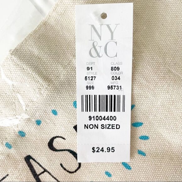 New York & Company - Canvas “Beach Please” Tote Bag - Picture 4 of 5